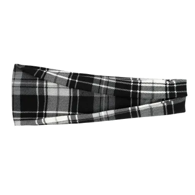 Boho Geometric Print Elastic Wide Sport Headband for Women