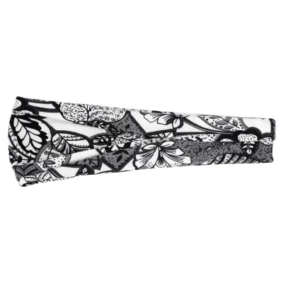 Boho Geometric Print Elastic Wide Sport Headband for Women