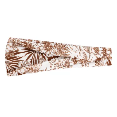 Boho Geometric Print Elastic Wide Sport Headband for Women