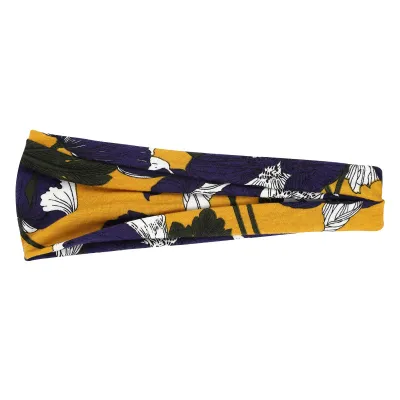 Boho Geometric Print Elastic Wide Sport Headband for Women