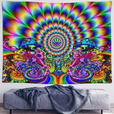 Sun Moon Mushroom Nordic Style Polyester Tapestry Home Decoration(Can Be Customed)