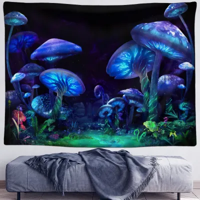 Sun Moon Mushroom Nordic Style Polyester Tapestry Home Decoration(Can Be Customed)