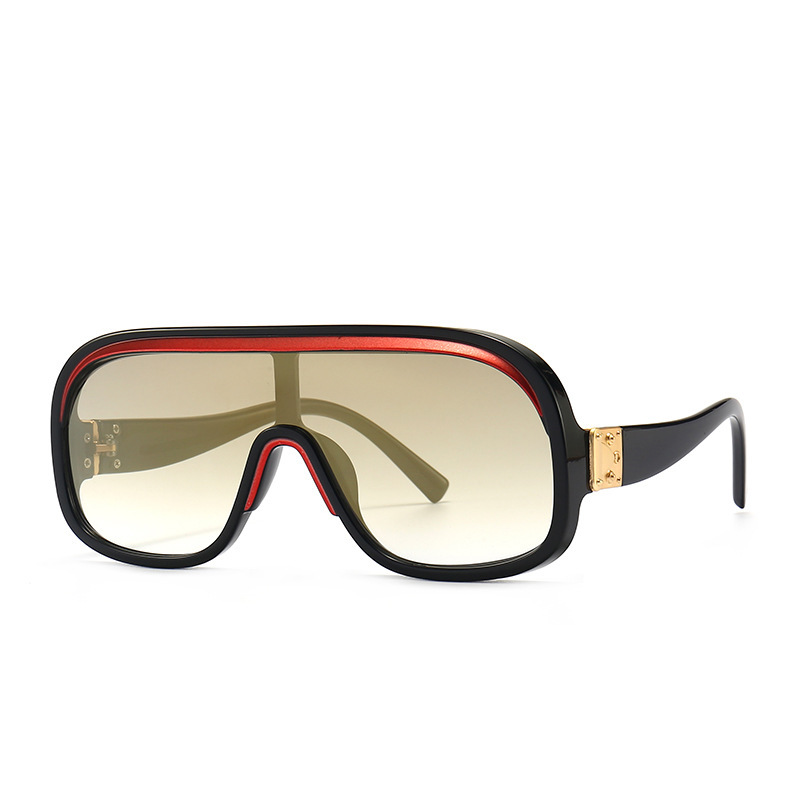 Gucci Mask Sunglasses Black/Gold (GG1370S 001) in Acetate with Gold-tone -  US