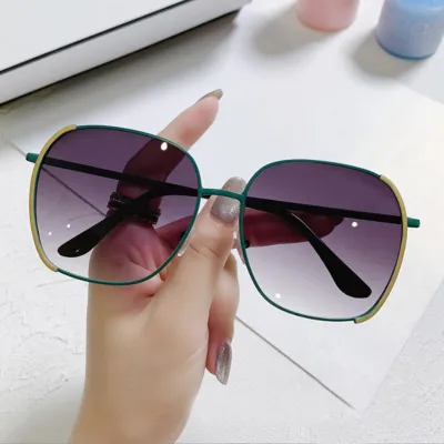 Women Chic Large Frame All-match Sunglasses