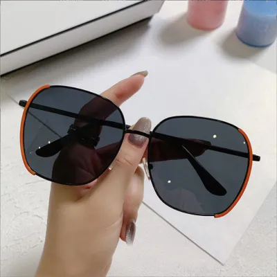 Women Chic Large Frame All-match Sunglasses