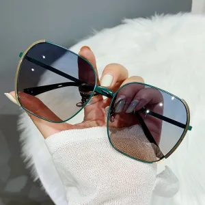 Women Chic Large Frame All-match Sunglasses