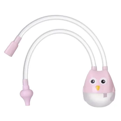 Baby Cartoon Mouth Suction Anti-reflux Silicone Catheter Nasal Aspirator