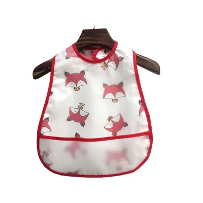 Kids Cute Cartoon Pattern Waterproof Bib