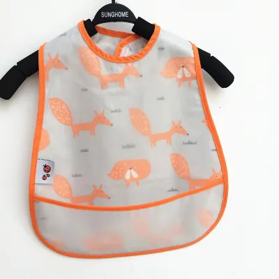 Kids Cute Cartoon Pattern Waterproof Bib