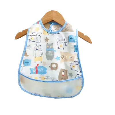 Kids Cute Cartoon Pattern Waterproof Bib