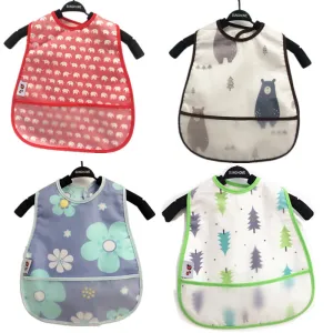 Kids Cute Cartoon Pattern Waterproof Bib