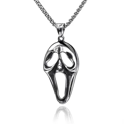 Easter Vintage Cross Shape Stainless Steel Pendant Necklace
