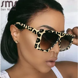 Women Chic Large Frame Square All-match Sunglasses