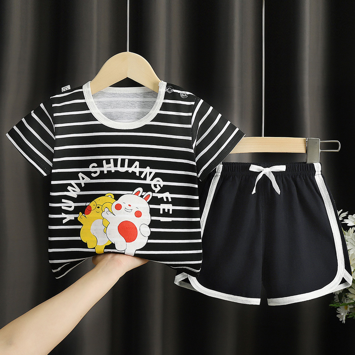 Tシャツ・カットソー [COLN] cartoon overfit short sleeve T-shirt (3c) Wholesale Kids Casual Round Neck Short Sleeve Cartoon T