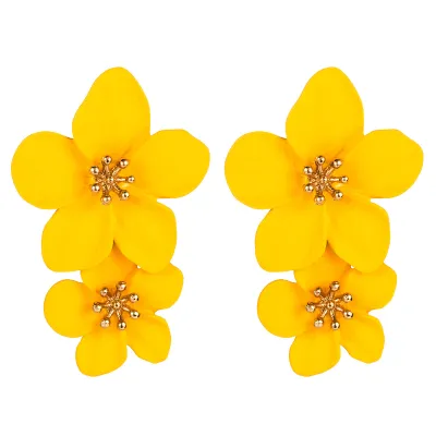 Bohemian Creative Flower Shaped Alloy Vintage Women's Earrings