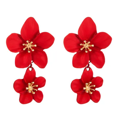 Bohemian Creative Flower Shaped Alloy Vintage Women's Earrings