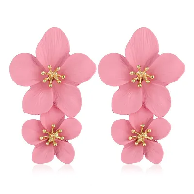 Bohemian Creative Flower Shaped Alloy Vintage Women's Earrings