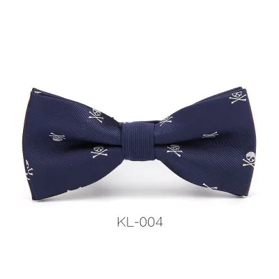 Men Unique Halloween Skull Pattern Polyester Bow Tie Trendy