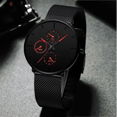 Men Business Simple Metal Band Quartz Watch