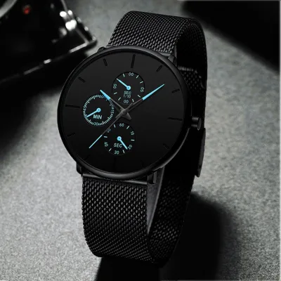 Men Business Simple Metal Band Quartz Watch