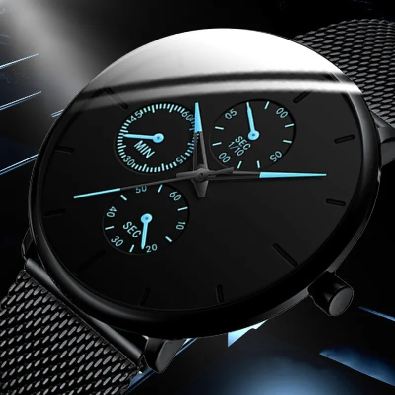 Men Business Simple Metal Band Quartz Watch