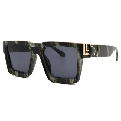 Men Retro Large Square Frame All-match Sunglasses