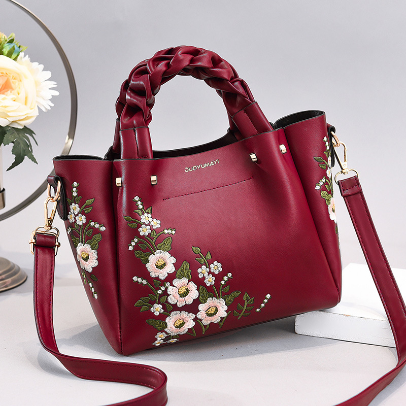 Wholesale Women Vintage Flower Design Graphic Pattern Solid