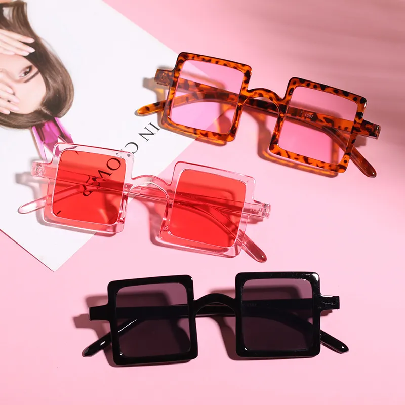 Kids Personality Large Frame Square Shade UV Protection Sunglasses