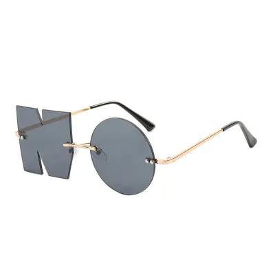 Unisex Unique Irregular Frameless Sunglasses