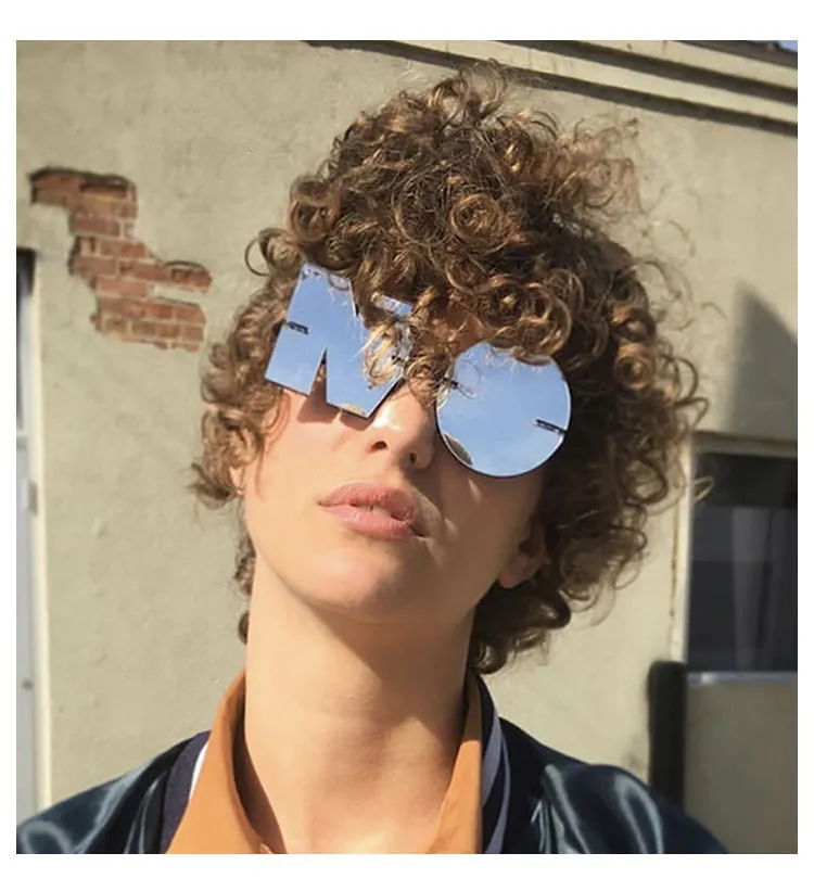 Unisex Unique Irregular Frameless Sunglasses