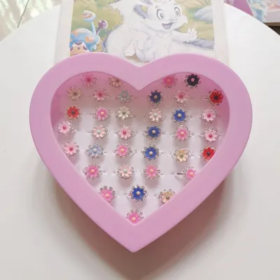 Girls Cartoon Imitation Diamond Crystal Princess Jewelry Toys Set