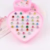 7# Love Boxed Rings 36 - Rhinestones