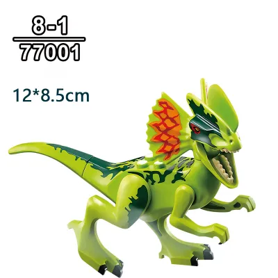 Kids Jurassic Assembling Puzzle Dinosaur Blocks Plastic Building Toy Set for Boys Girls