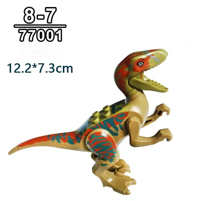 Kids Jurassic Assembling Puzzle Dinosaur Blocks Plastic Building Toy Set for Boys Girls