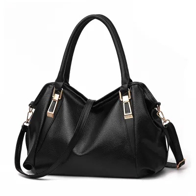 Women Vintage PU Leather Large Capacity Shoulder Handle Bag