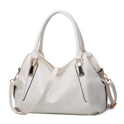 Women Vintage PU Leather Large Capacity Shoulder Handle Bag