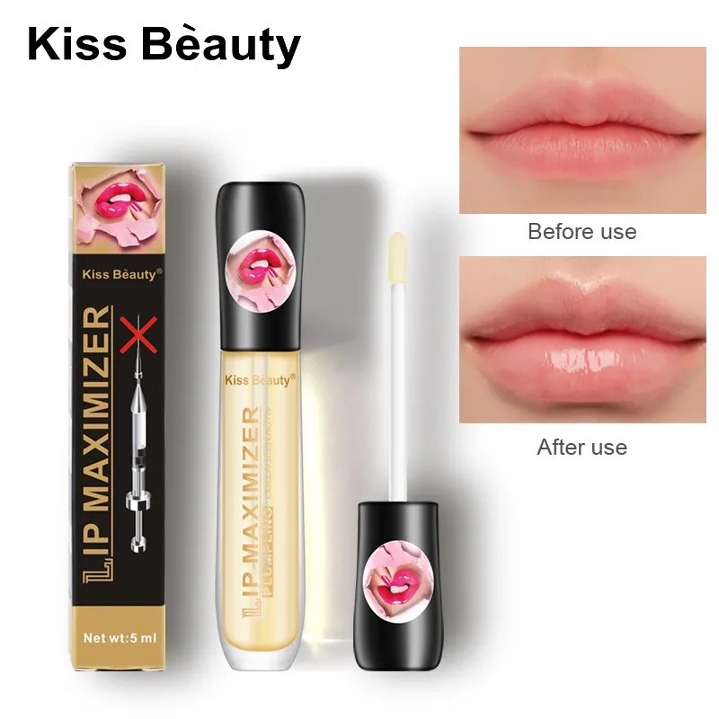 Kissbeauty Transparent Moisturizing Lip Maximizer Balm Lip Plumping Ginger