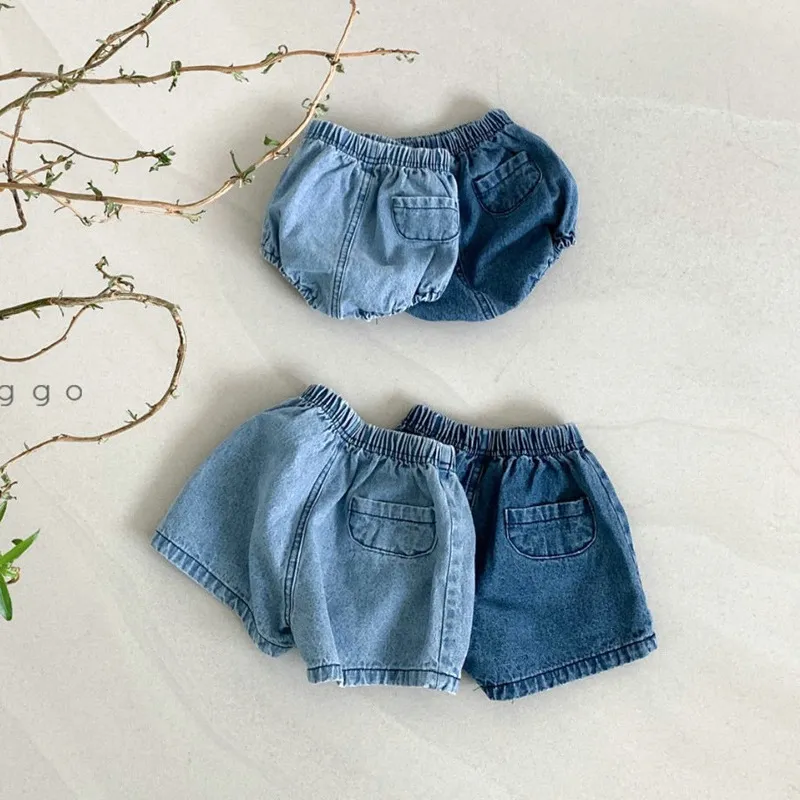 Baby Basic Solid Color Small Pocket Design Shorts