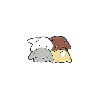 Cute Cartoon Rabbit Shape Enamel Alloy Brooch