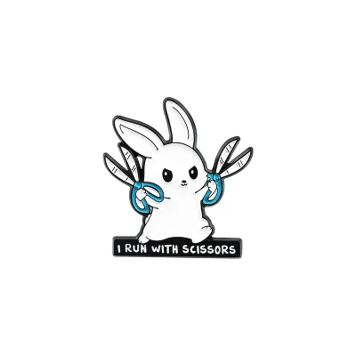Cute Cartoon Rabbit Shape Enamel Alloy Brooch