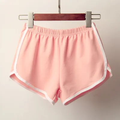 Women Edgy Casual Color Blocking Sports Shorts