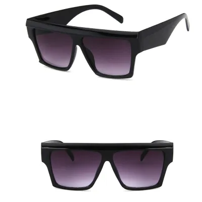 Women Unisex Classic Solid Square Frame All-match Sunglasses