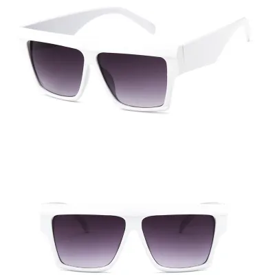 Women Unisex Classic Solid Square Frame All-match Sunglasses