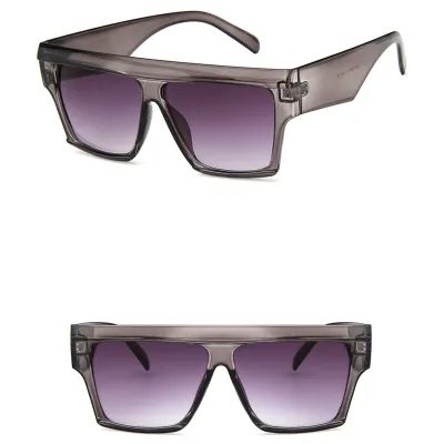 Women Unisex Classic Solid Square Frame All-match Sunglasses