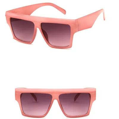 Women Unisex Classic Solid Square Frame All-match Sunglasses