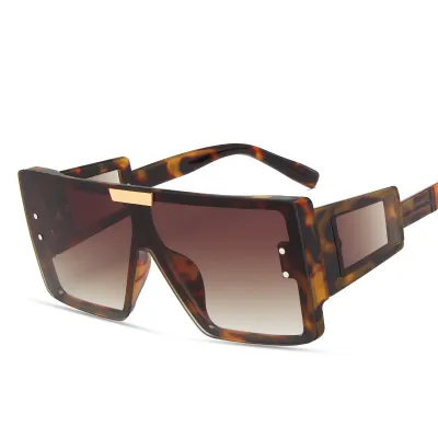 Women Classic Oversized Goggle Sunglasses All-match UV400 Anti-Reflective