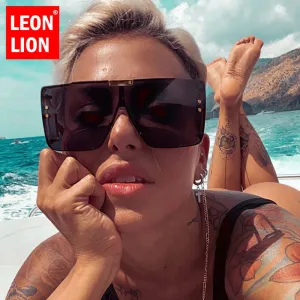 Women Classic Oversized Goggle Sunglasses All-match UV400 Anti-Reflective