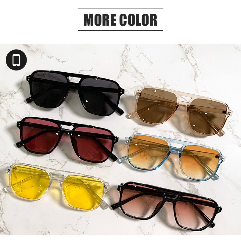 Wholesale Women Vintage Square Frame All-match Sunglasses