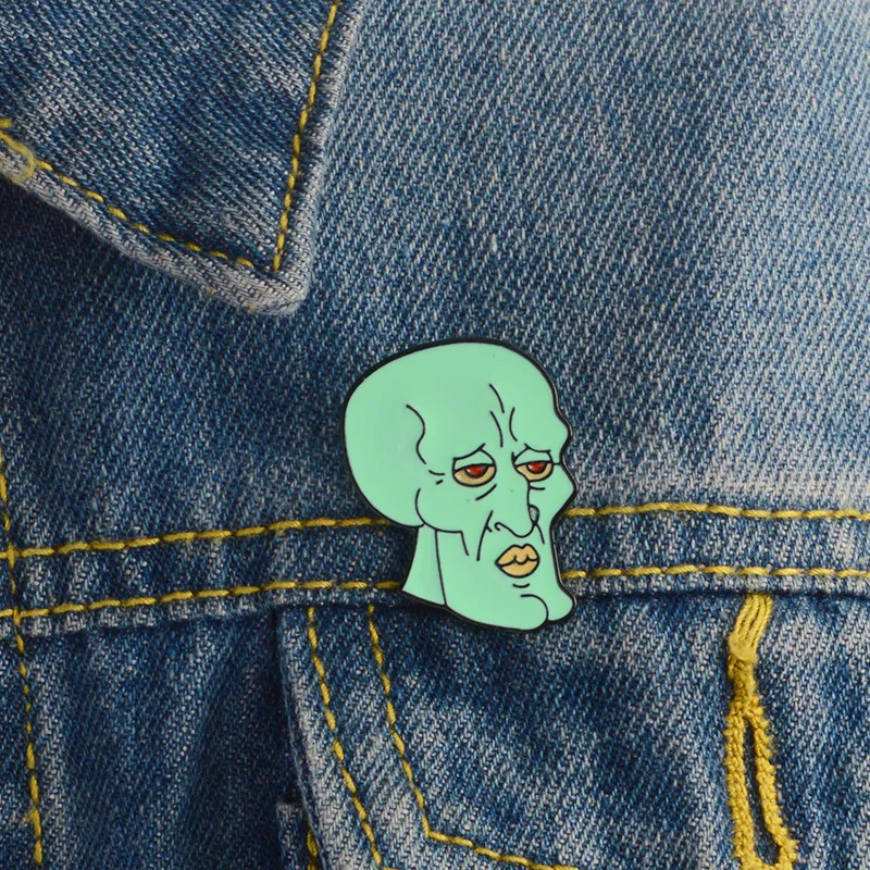 Creative Funny Cartoon Shape Design Enamel Alloy Brooch