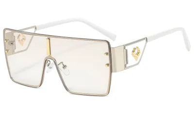 Unisex Classic Large Square Frame Design All-match Sunglasses
